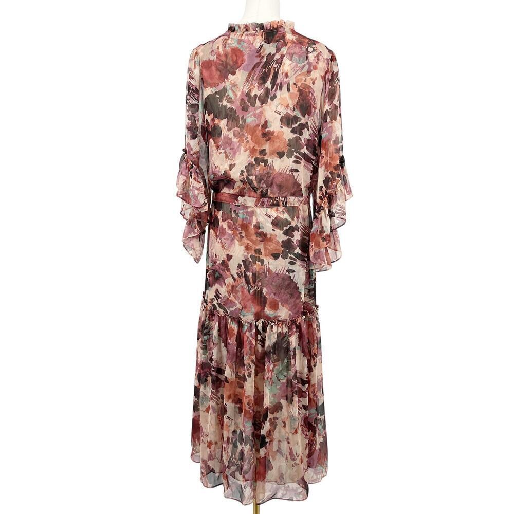 Misa Los Angeles Marcele Ruffled V-Neck Maxi Dress in Floral Dream Size XS - Picture 11 of 14